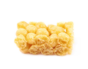Cornflake balls candy isolated