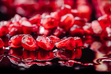 Fruit pomegranate seeds