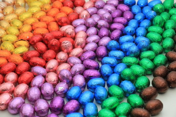 Fototapeta premium Chocolate easter eggs