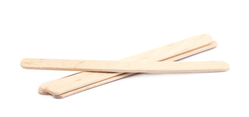 Medical test wooden stick isolated