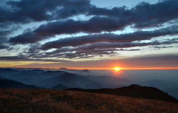 Alba sul monte linzone bergamo