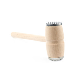 Meat tenderizer hammer isolated