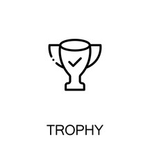 Trophy flat icon