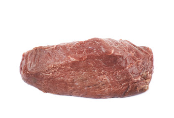 Single slice of beef meat isolated