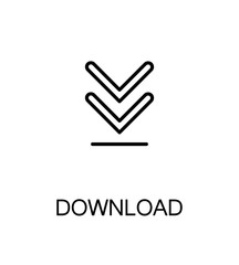 Download flat icon