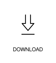 Download flat icon