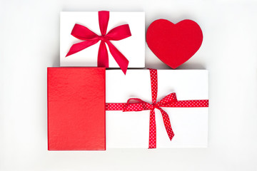 Gift wrapping collection.  Valentine's day, wedding or birthday  concept