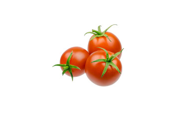 fresh cherry tomato isolated on white background