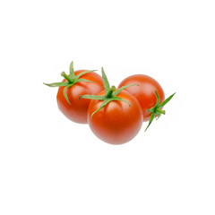 fresh cherry tomato isolated on white background