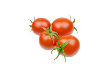 fresh cherry tomato isolated on white background
