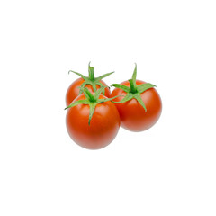 fresh cherry tomato isolated on white background