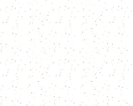 Background with small particles, grains like chocolate chips, pastry or confectionery streusel. Simple and easy Wallpaper White color Vector seamless pattern