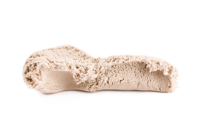 Single slice of kinetic sand
