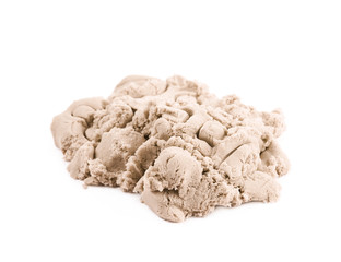 Pile of kinetic sand isolated