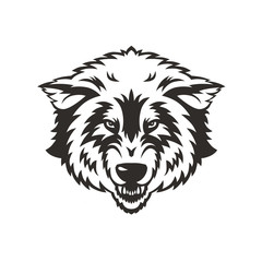 Wolf head mascot