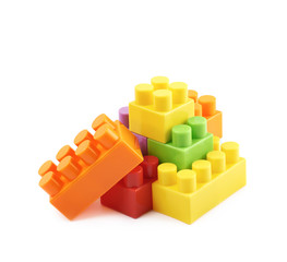 Pile of multiple toy bricks