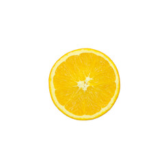 navel oranges on white background