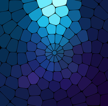 Vector blue stained glass background