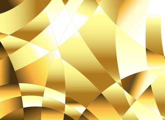 Golden polygonal background