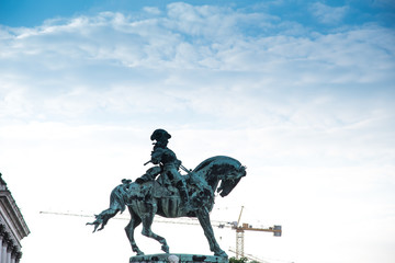 Monument to Prince Riding on the terrace of the Royal Palace in