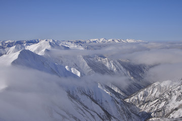 Obraz na płótnie Canvas 谷川岳から望む三国山脈