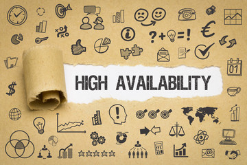 High Availability / Papier mit Symbole