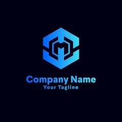 M letter logo design