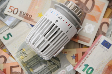 Thermostat mit Geld