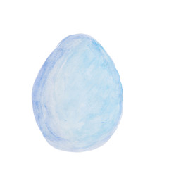 easter egg watercolor isolated