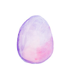 easter egg watercolor isolated
