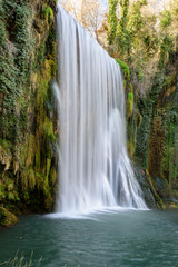 Waterfall at the "monasterio de piedra", Spain
