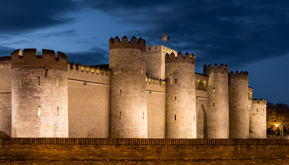 Aljaferia Palace in Zaragoza, Spain