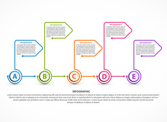 Abstract options infographics template. Infographics for business presentations or information banner.