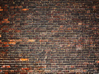 texture of a brick wall as background, grunge surface with a vin