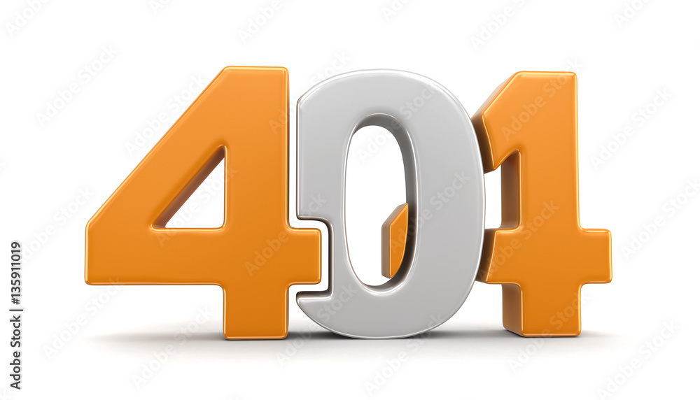 Poster text 404. image with clipping path
