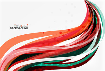 Fototapeta premium Colorful wave stripes and lines