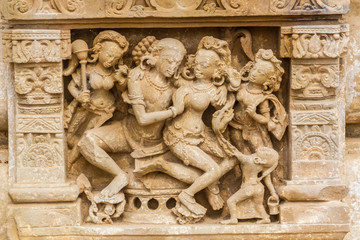 A sculpture of a king in Abhaneri