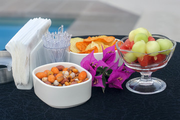 An aperitif before dinner in the hotel's Turkish restaurant