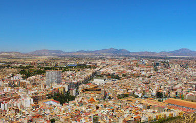 Fototapeta na wymiar Vista aéra de Alicante