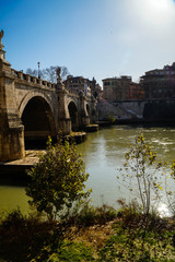 Obraz premium Berühmte Brücke in Rom