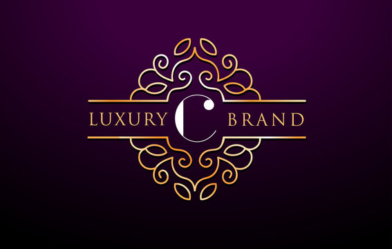 C Letter Logo Luxury.Royal Monogram Design