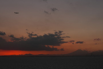 夕焼け東京湾