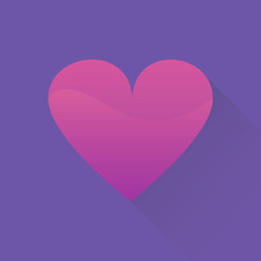 Vector Heart Beautiful Shadow