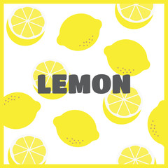 lemon pattern vector