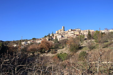 Fototapeta premium Village d'Eus dans les Pyrénées orientales 