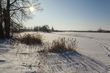 Winter, landscape. Russia