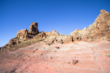 Lunar landscape in Teide National Park on Tenerife