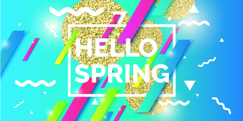 Memphis style trendy. Hello spring