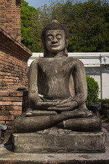 ancient old buddha in thailand