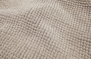 Detail of Brown Fluffy Fabric Texture Background
